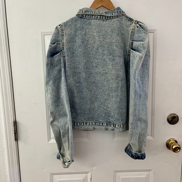 Savana Jane Woman's Light Wash Denim Jacket Sz Lr - Picture 7 of 9